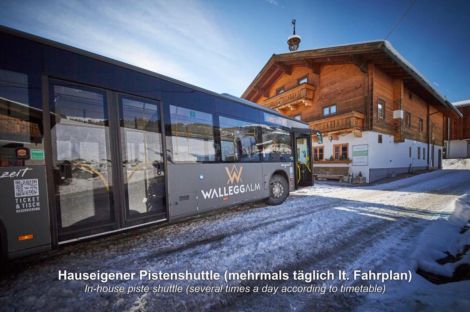 Ski In-Ski Out - Gaestehaeuser Saalbach-Hinterglemm - Wallegghof Christianhof Eksteriør billede
